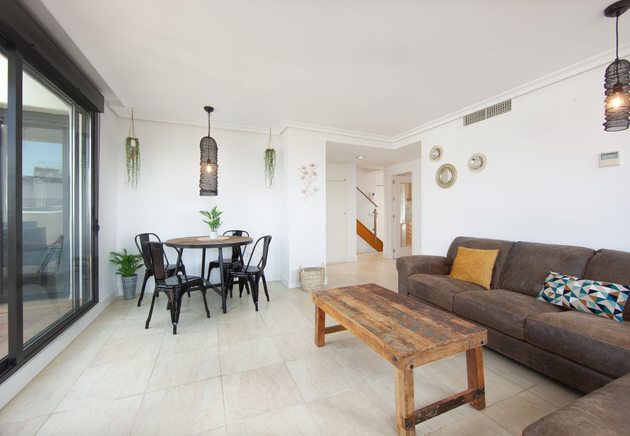 Apartamento en Estepona - Atico en Sunset Golf - duplex con vistas al mar