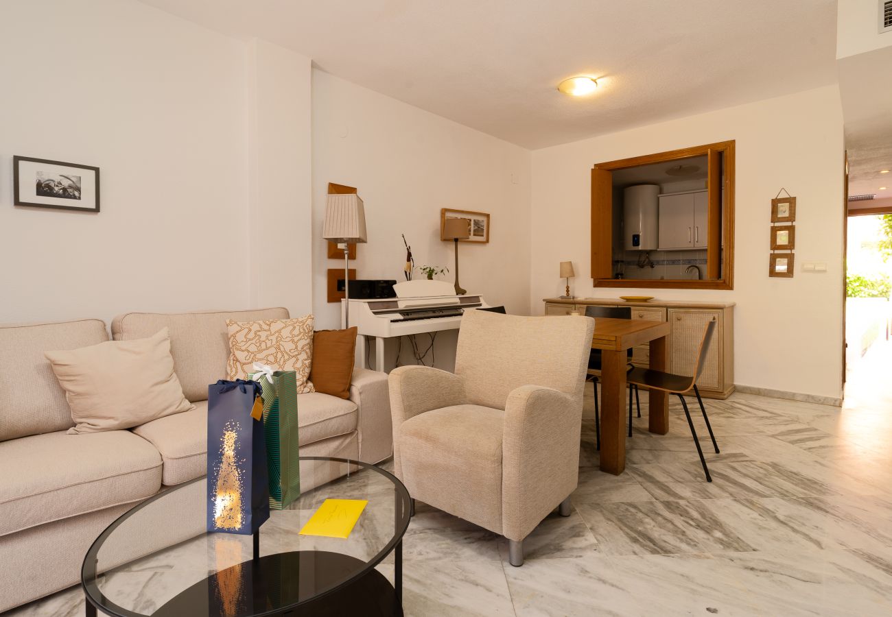 Apartamento en Marbella - Alvarito Playa apartamento de tres dormitorios al lado de la playa